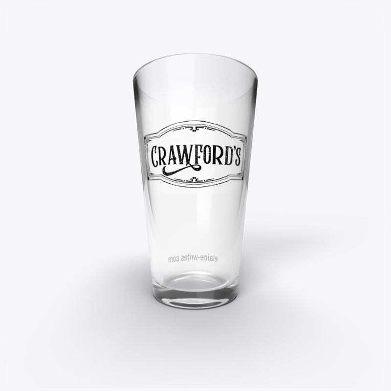 Crawford's Pint Glass - Black