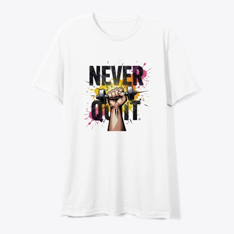 Never Quit – Dynamic Dumbbell T-Shirt