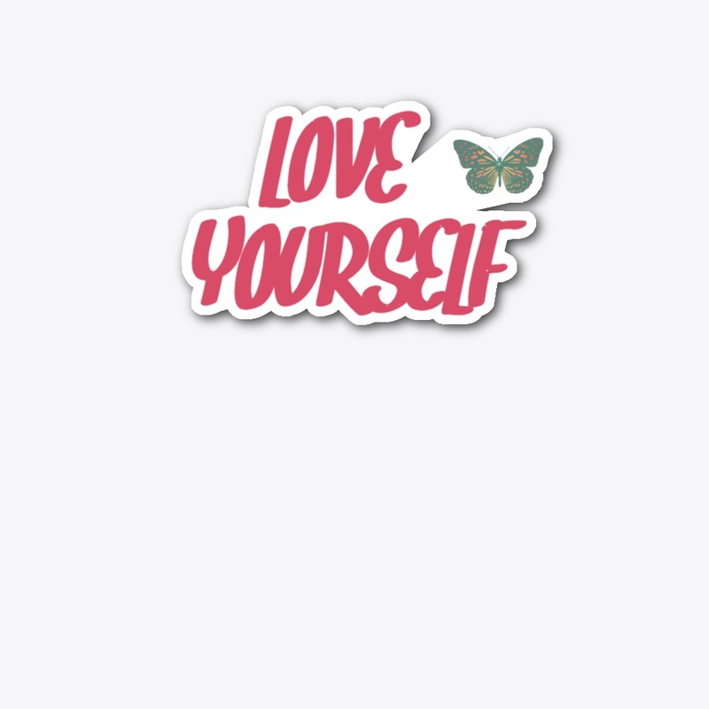 love yourself text T-shirts