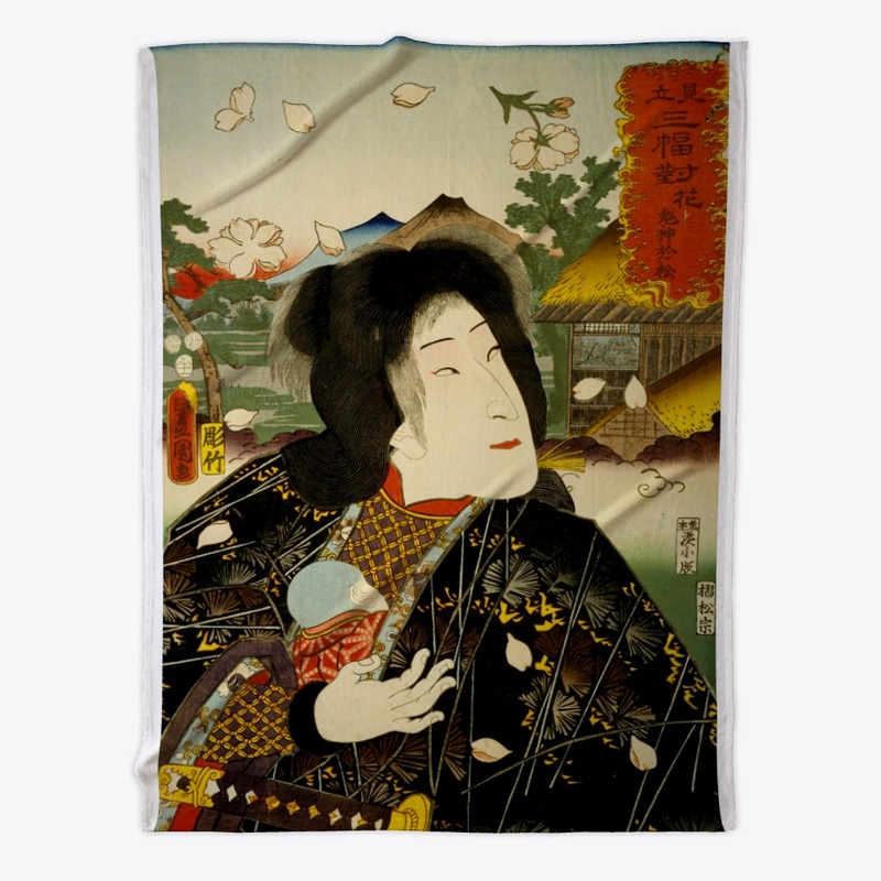 Japanese Ukiyo-e Art "Kijin-Omatsu"