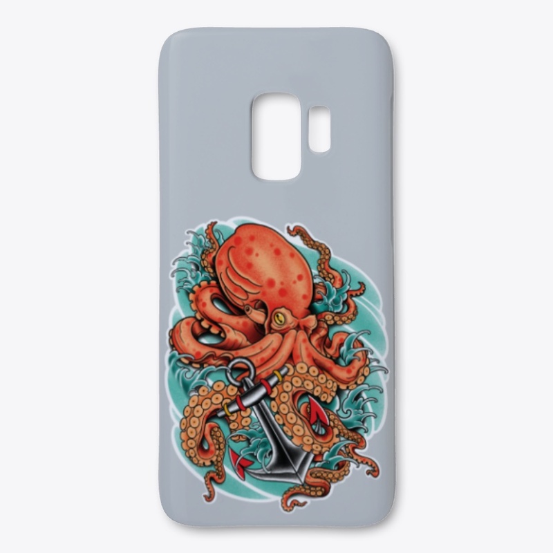Seven Relics Giant Octopus Tattoo Design