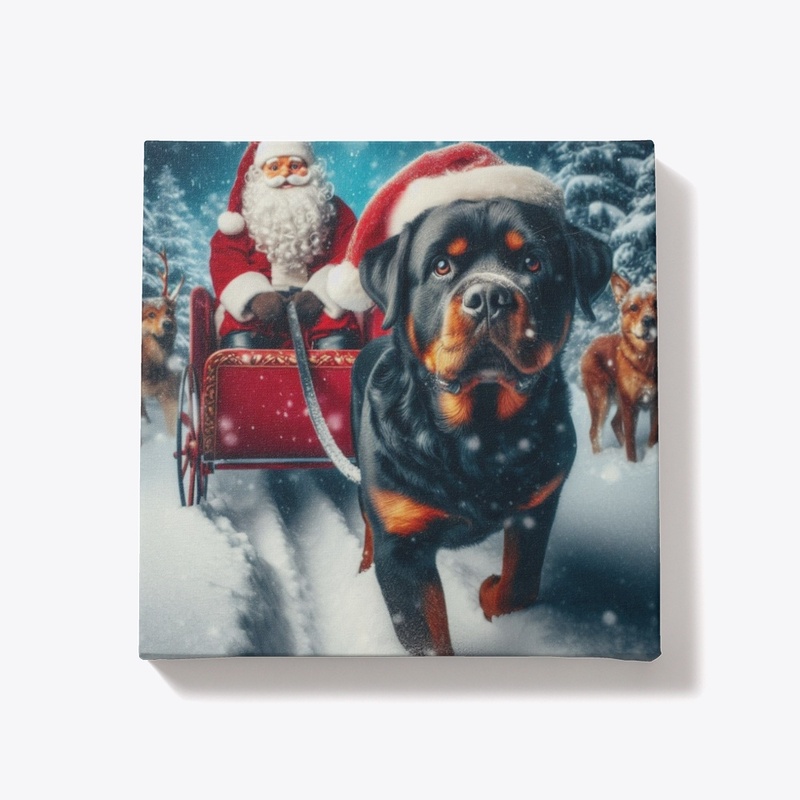 Rottweiler & Santa