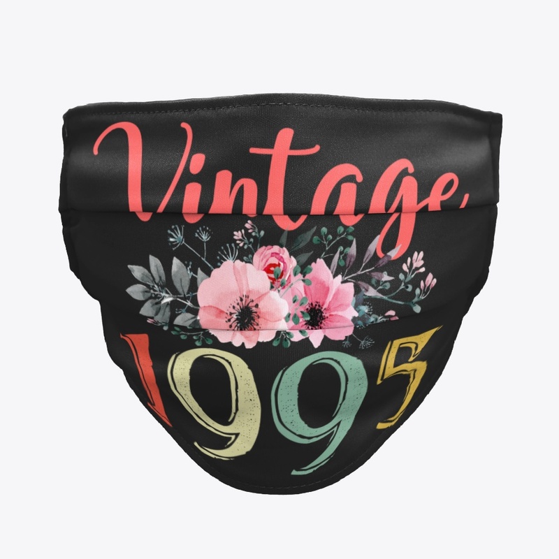 Vintage 1995 Floral 25th Birthday Gift