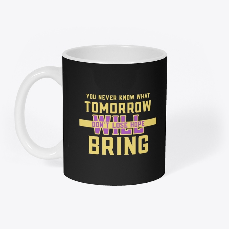 Optimistic Tomorrow" Quote Design"