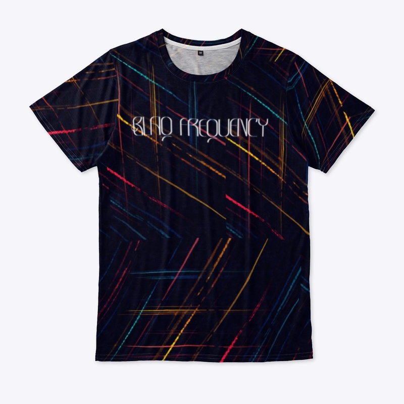 Abstract Blaq Frequency Tee