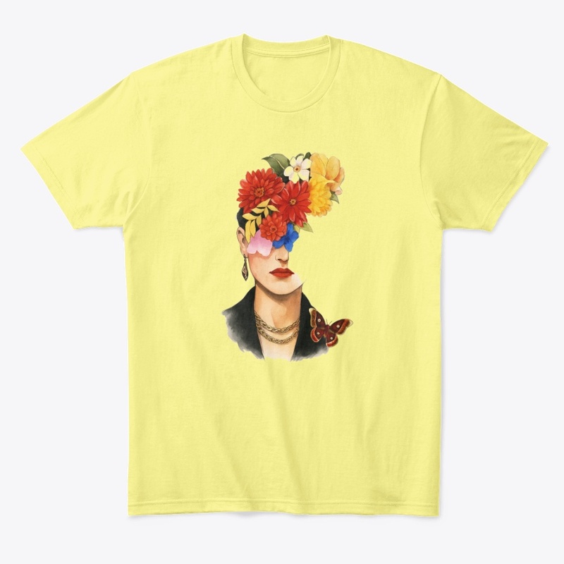 Floral Reflection – Abstract Mixed-Media