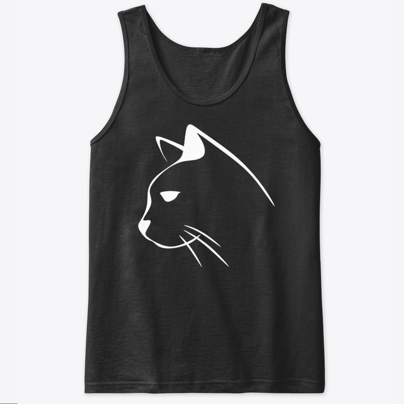 White cat design profile
