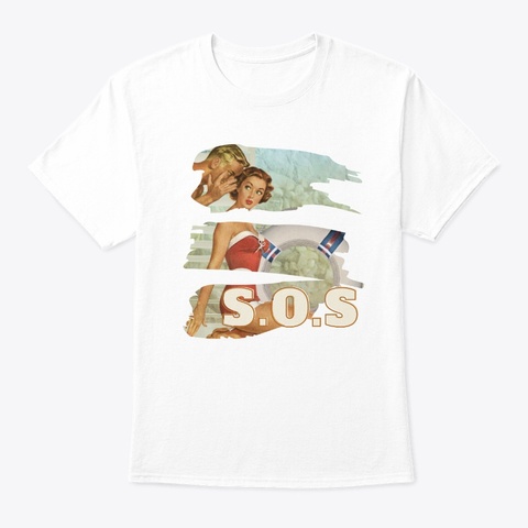 Secrets Of The Sea  White Maglietta Front