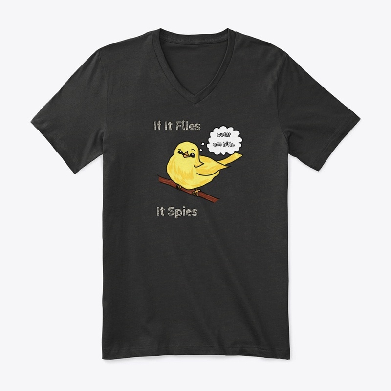 confused spy bird