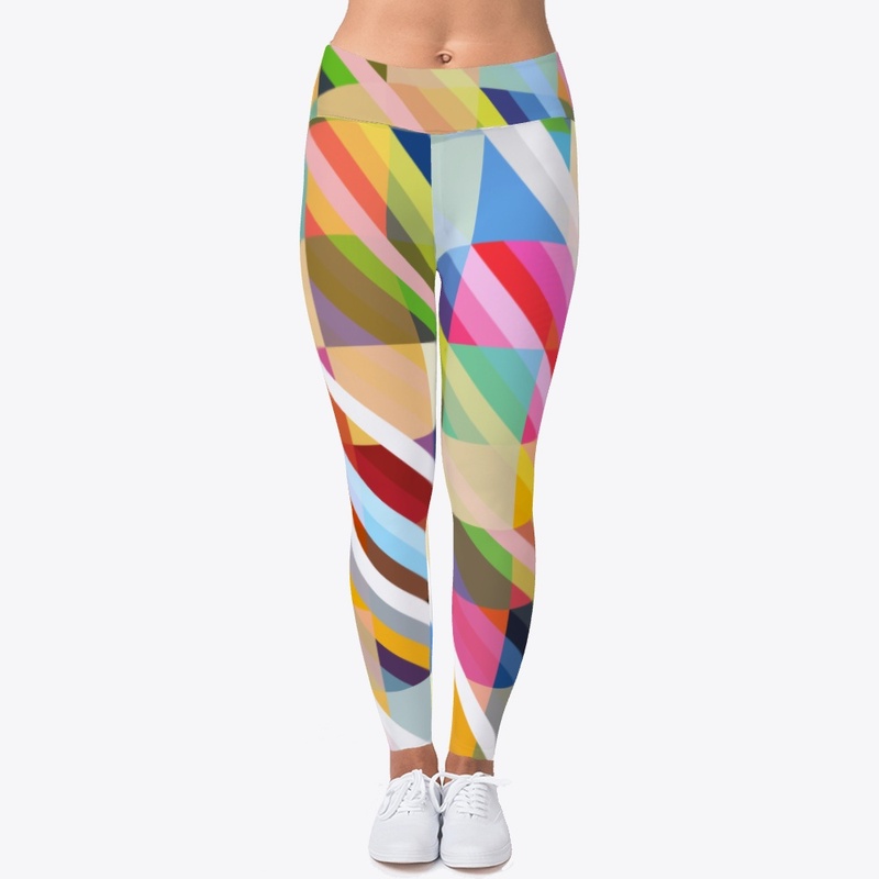 Abstract Multicolor Pixel Stripes