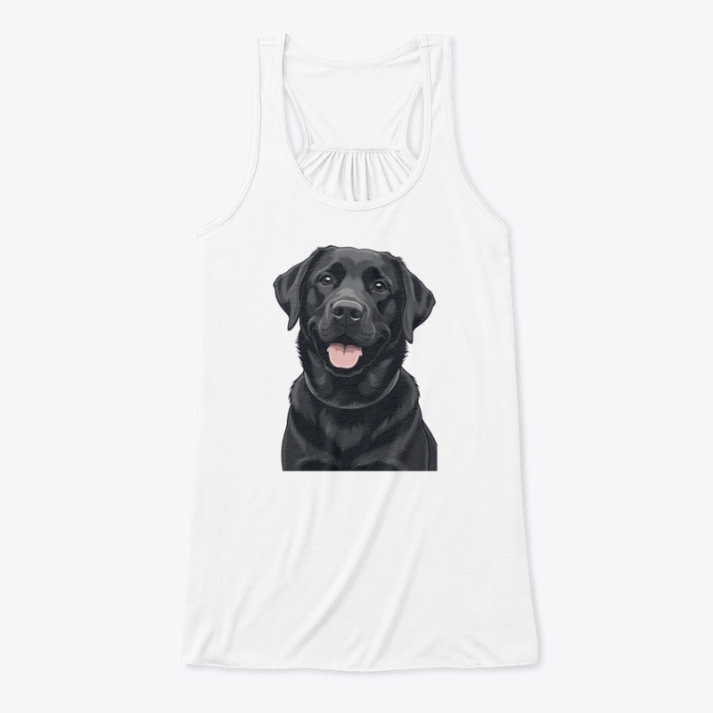 Happy Black Labrador Retriever