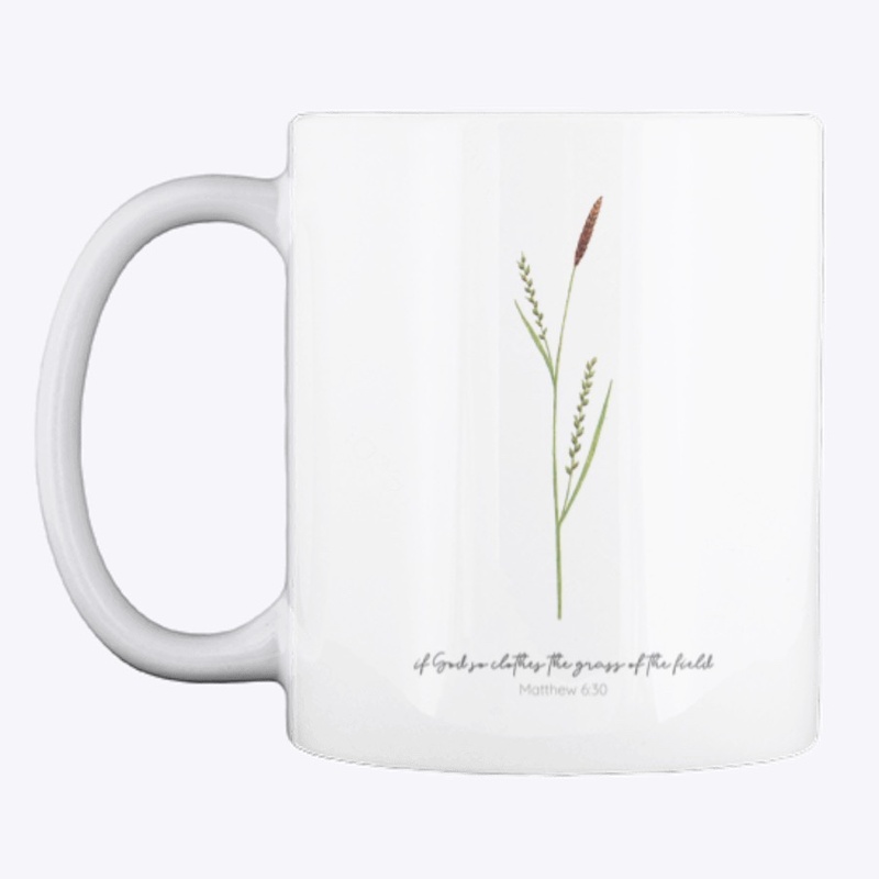 The grass of the field