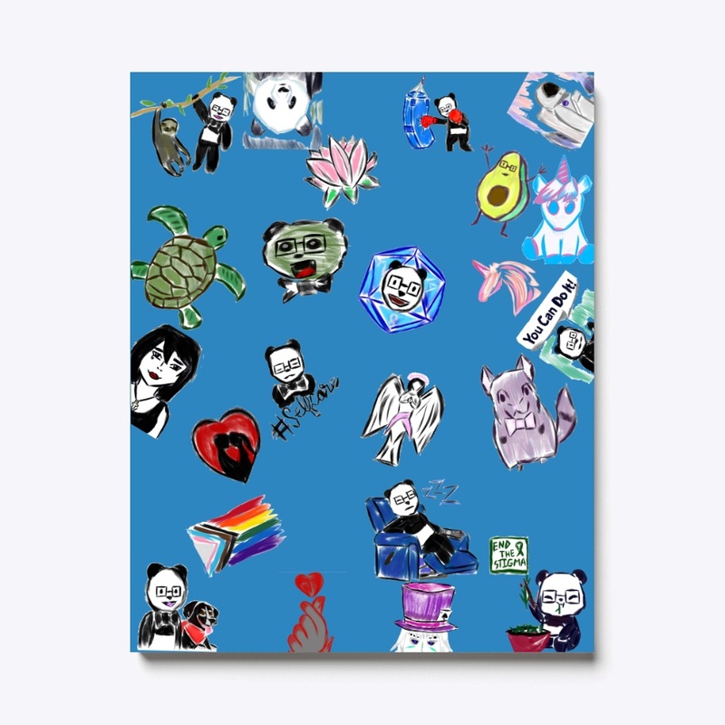 Nerdy Panda Collage gear