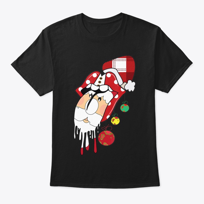 CHRISTMAS BUFFALO PLAID SANTA HAT TONGUE