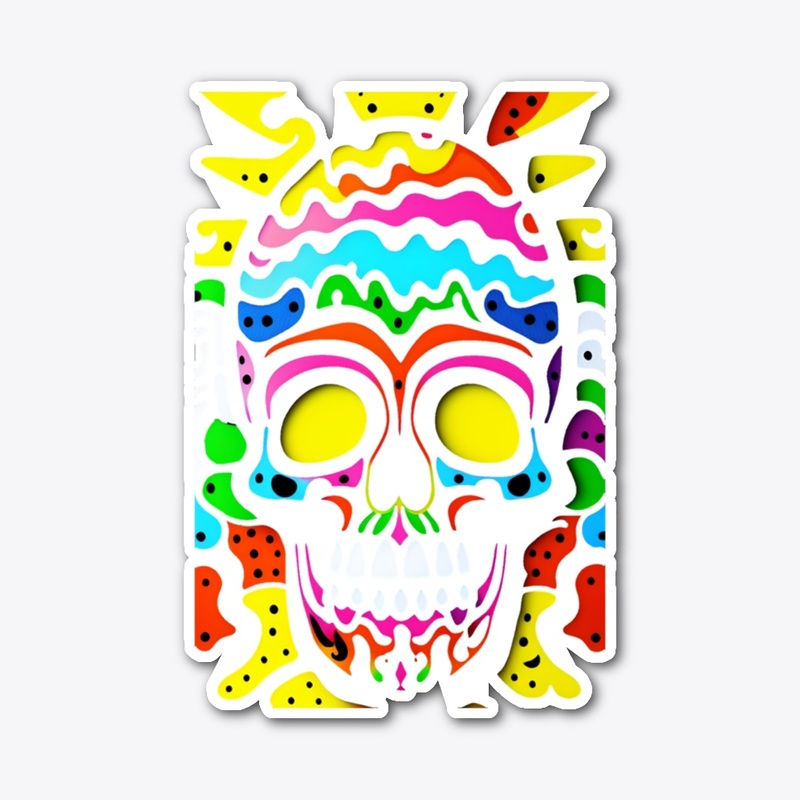 Skull blood horror  by romero brito