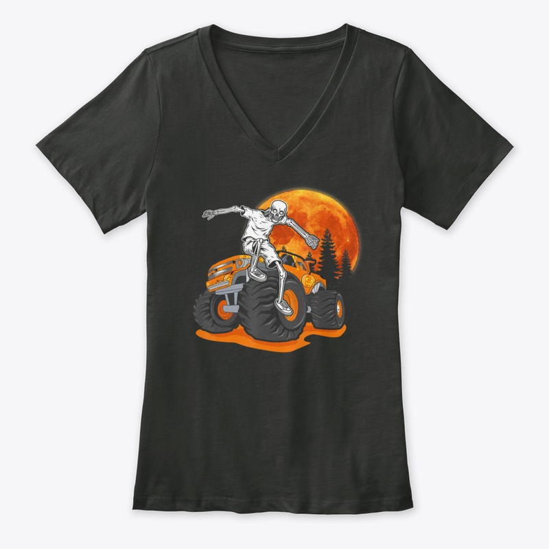 Funny Halloween  Skeleton Riding Monster