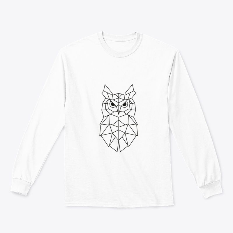 owl art graphic tshirt 