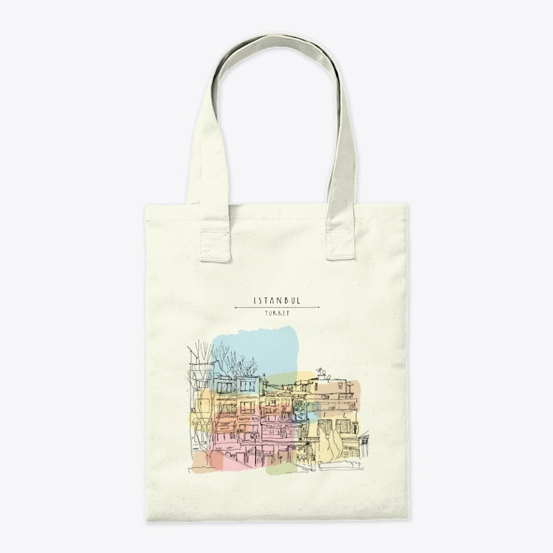 Colorful Istanbul Tote Bag