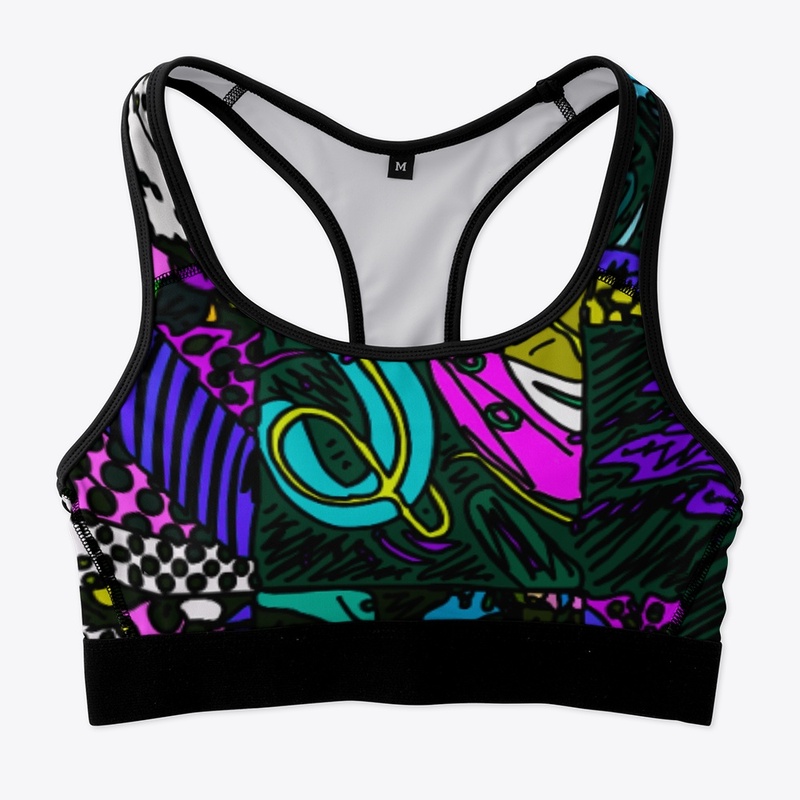 Multicolor Geometric Abstract Pattern