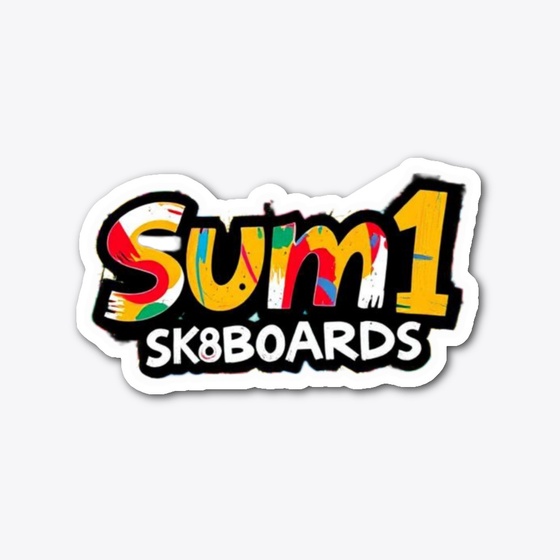 Link to the shop page for sum1sk8boards  - Die Cut Sticker