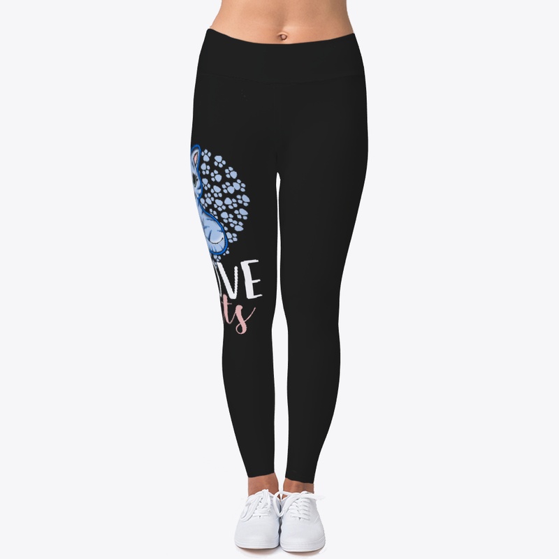 I love Cat Meow Kitten Feline Leggings