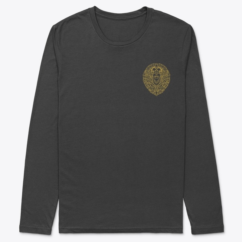 GoldLine Lion Merch t-shirt and hoodies