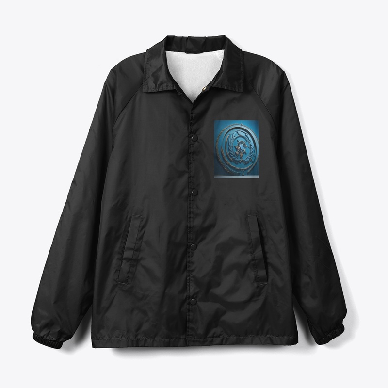 Black Coach Jacket with UN SIgn