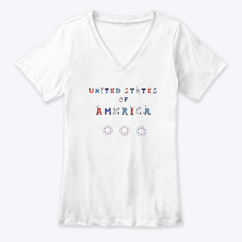 United States of America Word Art