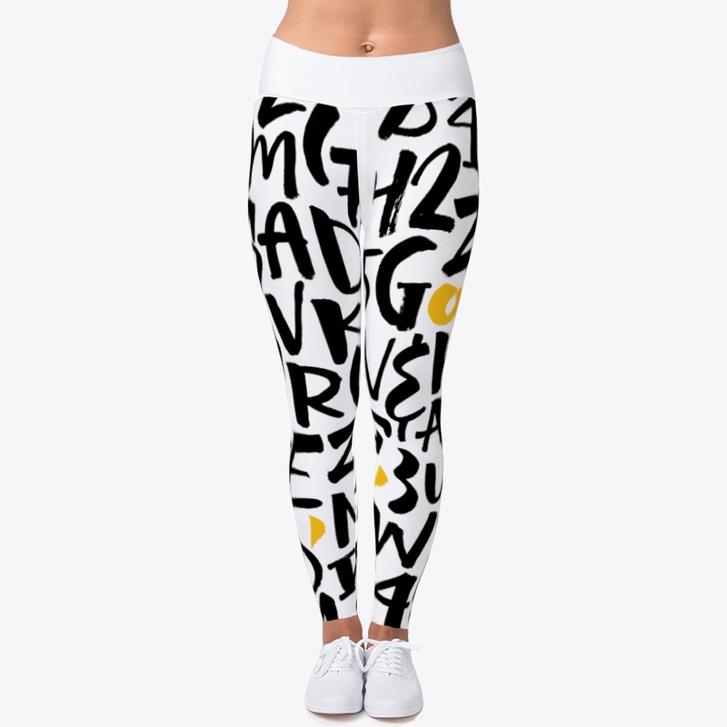 Alphabetical Unisex Tee | leggings 
