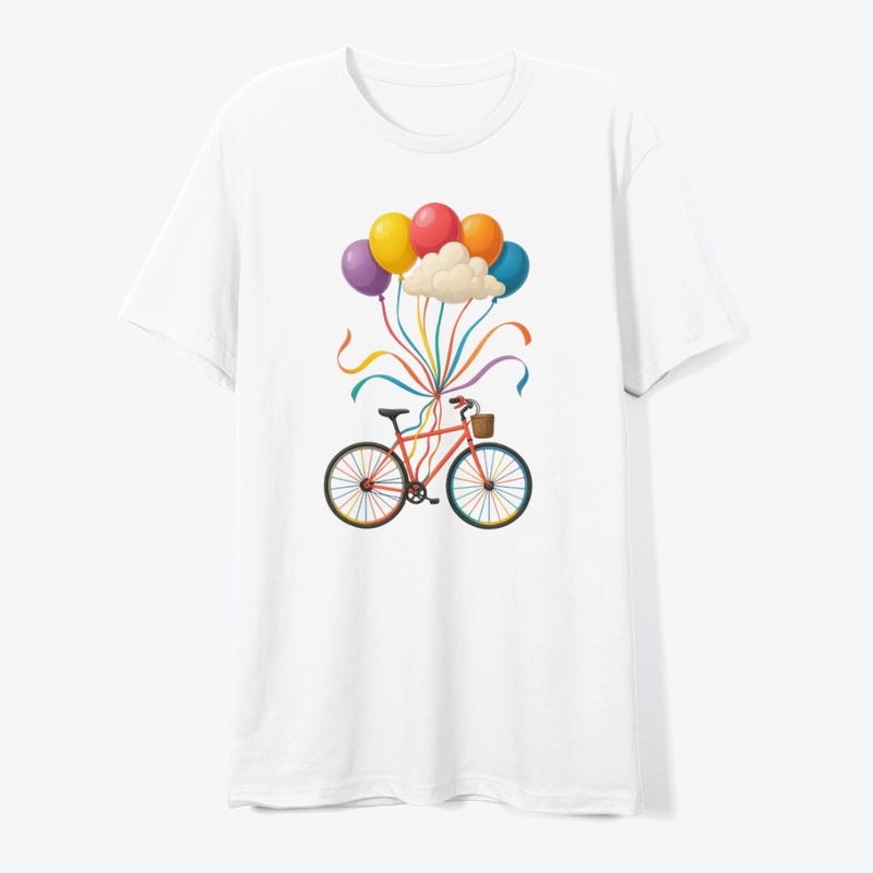 "Up & Away" – Bicycle Balloon Print