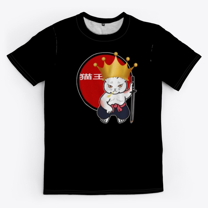 King Cat , samurai Cat Funny 