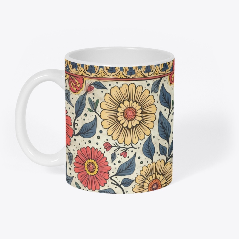 Indian Style Floral Kitchen Coffee