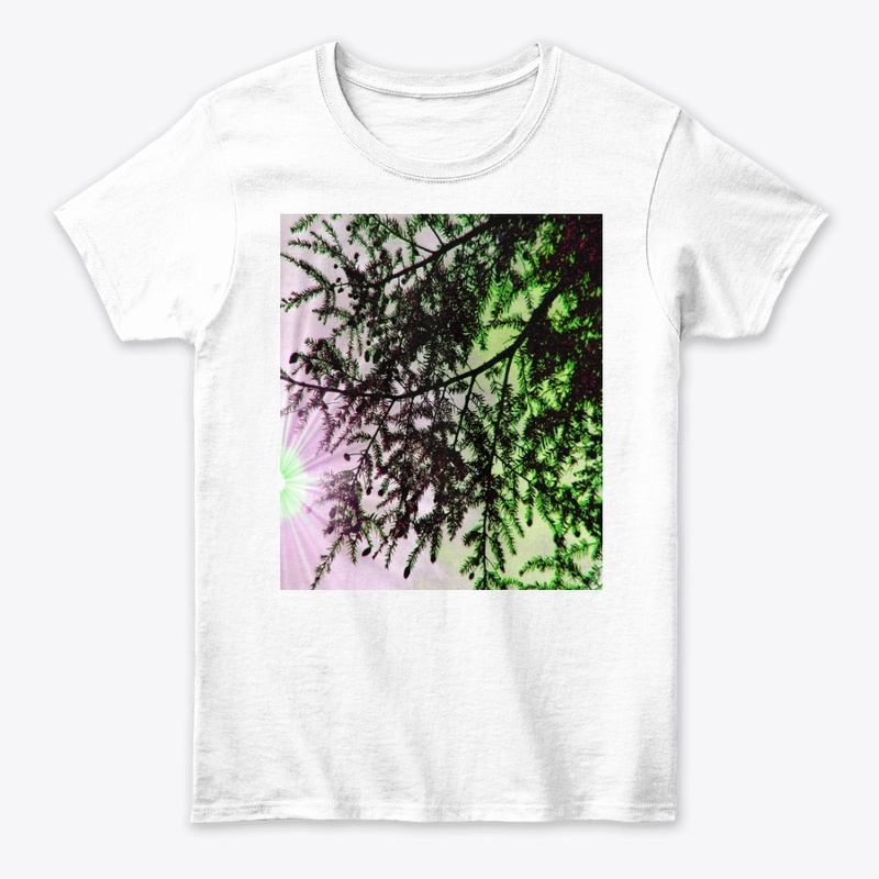 green and pink tree 
