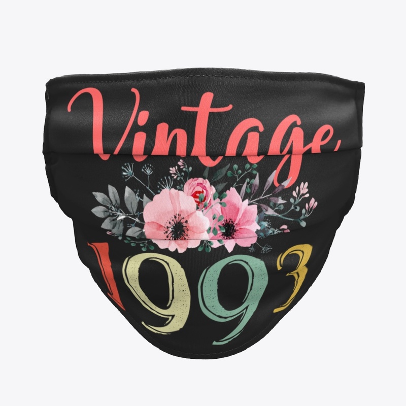 Vintage 1993 Floral 27th Birthday Gift