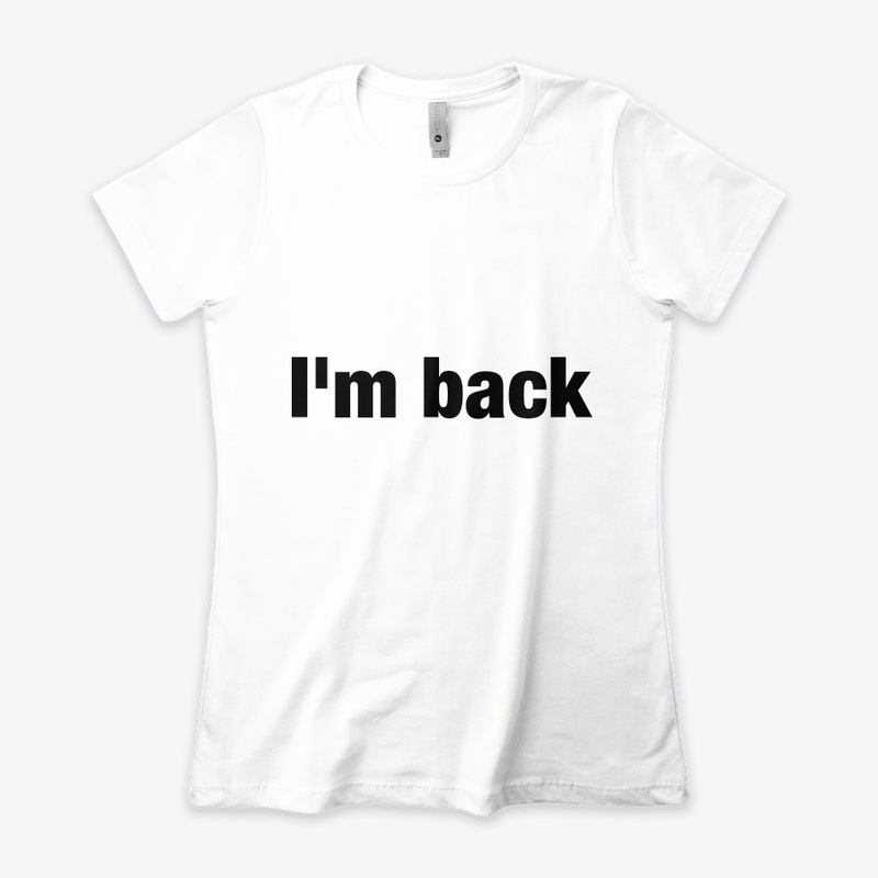 I'm back
