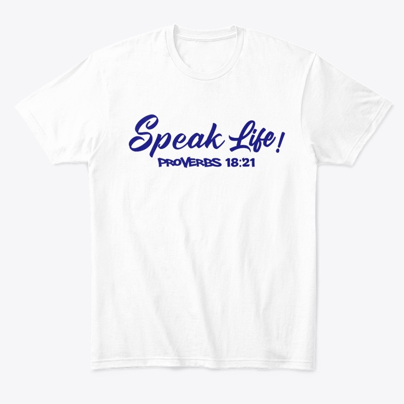 Speak Life!(Navy Blue Ink)