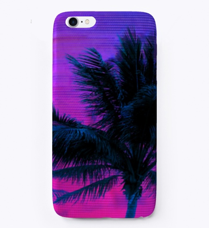 Vaporwave Palm Tree