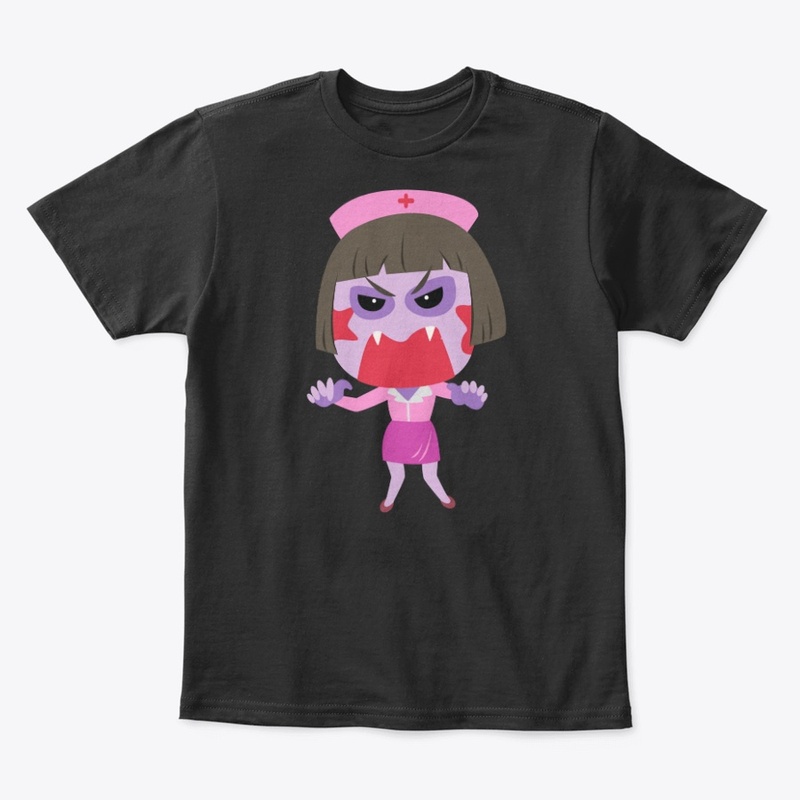 Nurse Life Emoji T Shirt Nurse Zombie 