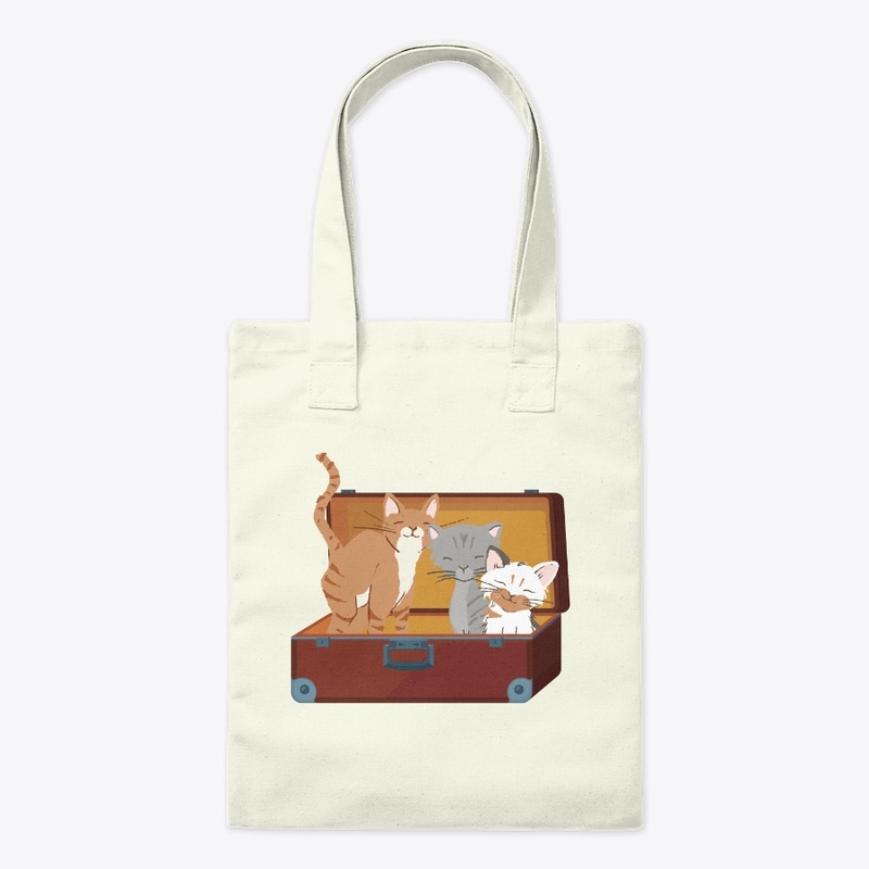 Cats in Vintage Suitcase