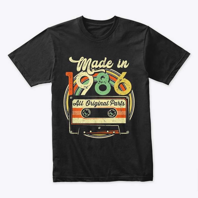 Made In 1986 35Th Birthday Gifts Cassett