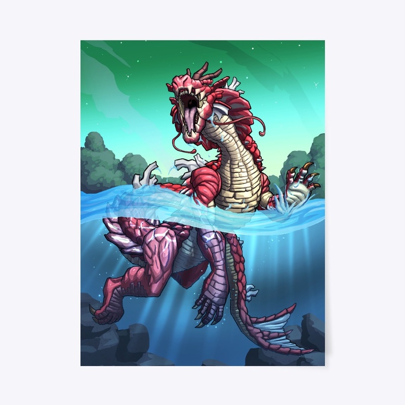 Crimson Abyssal Gyracrus POSTER