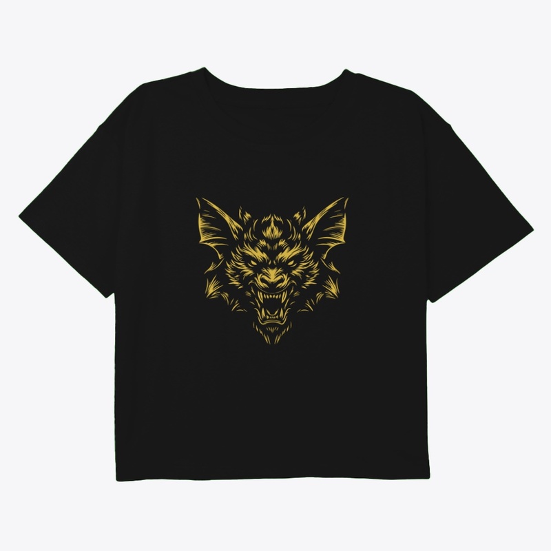 Angry Bat Head Fierce Nocturnal Design