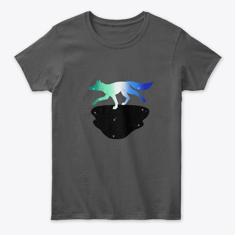 Mlm flag colored running starry fox