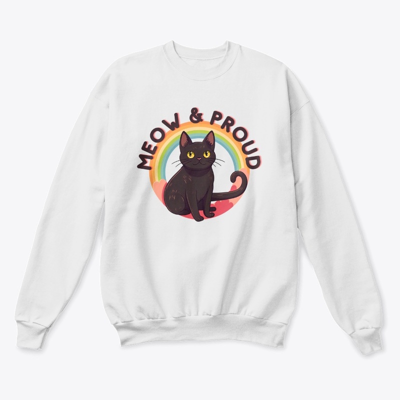 Meow &amp; Proud - Pride Rainbow Cat