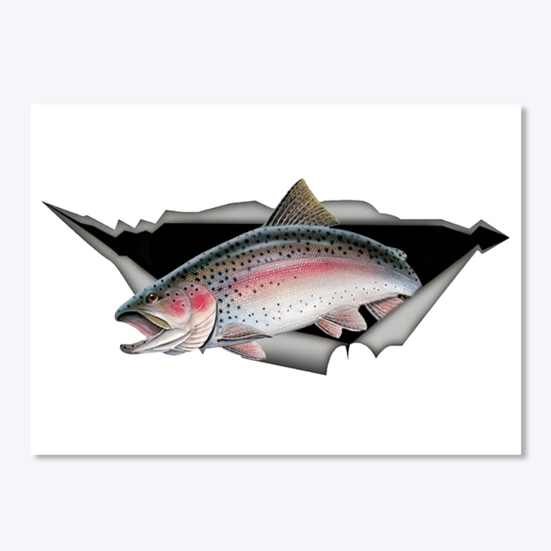 Trout Sticker