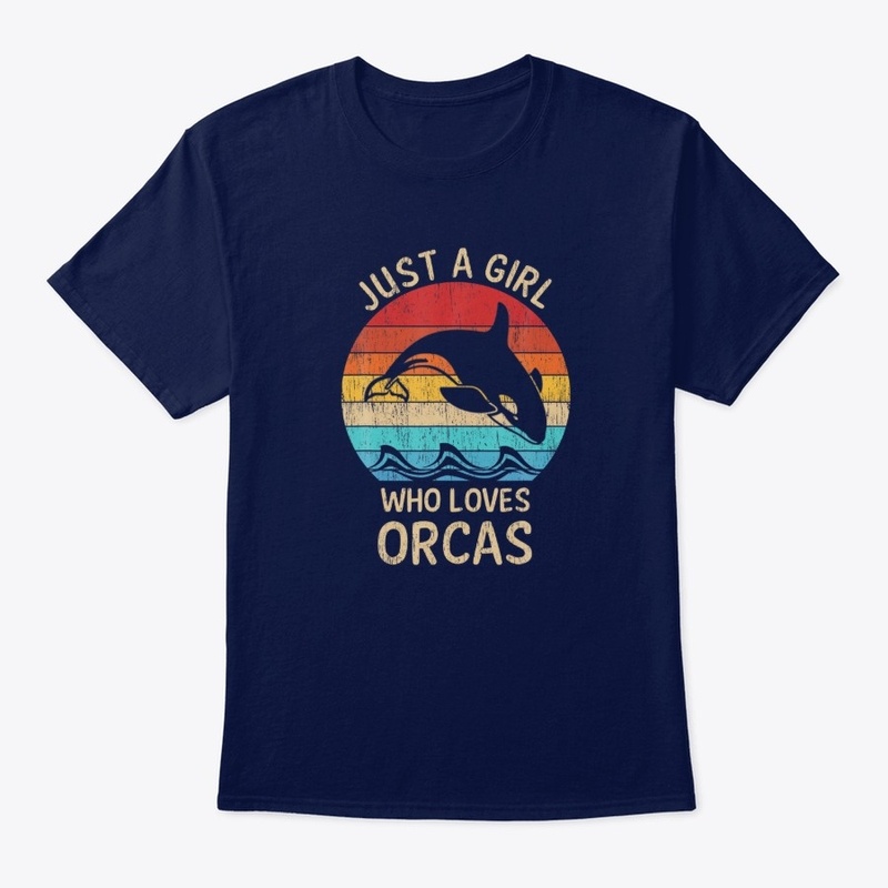 Vintage Just A Girl Who Love Orcas Lover