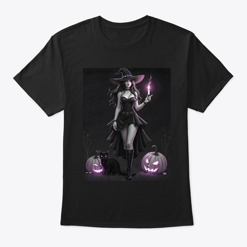 Enchanting Teen Witch with Black Cat