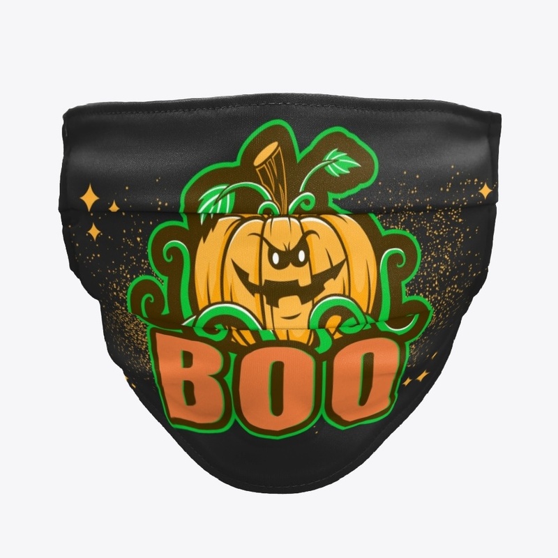 Halloween Face Mask (Pumpkin Head#3)