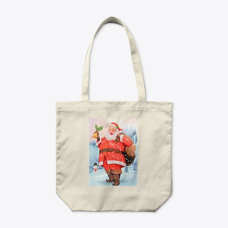 Vintage Santa with bell.