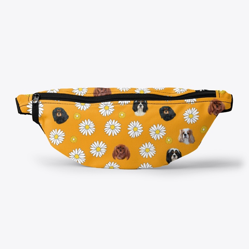 Cavalier King Charles and Flowers